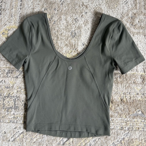 Lululemon Align T-Shirt in Grey Sage - Picture 5 of 9
